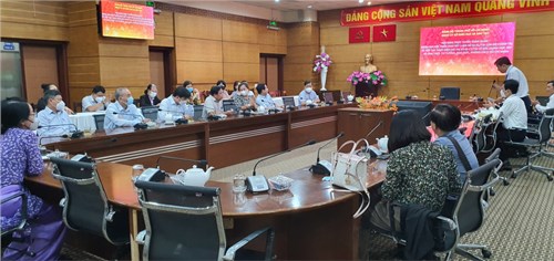 Hội nghị giao ban trực tuyến toàn quốc đánh giá 01 năm triển khai Kết luận số 01-KL/TW ngày 18/5/2021 của Bộ Chính trị